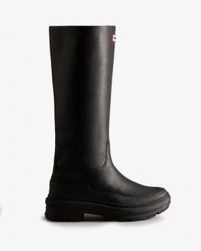 Hunter Boots | Women's Killing Eve Tall Chasing Boot-Black