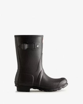 Hunter Boots | Women's Short Insulated Rain Boots-Black