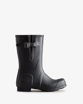 Hunter Boots | Men's Short Side Adjustable Rain Boots-Slate Grey