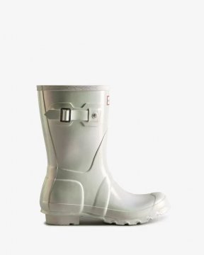 Hunter Boots | Women's Nebula Short Rain Boots-Silver