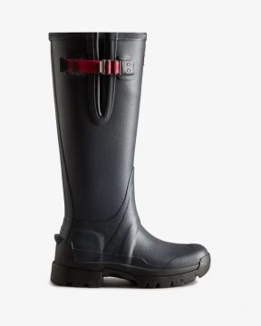 Hunter Boots | Women's Balmoral Adjustable 3mm Neoprene Rain Boots-Navy/ Peppercorn