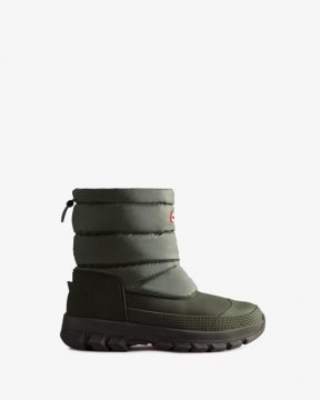Hunter Boots | Men's Insulated Short Snow Boots-Arctic Moss Green