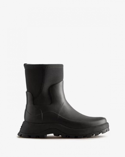 Hunter Boots | Women's City Explorer Short Neoprene Boots-Black