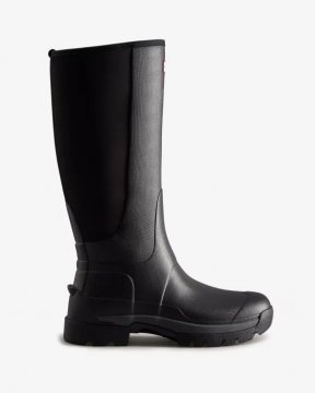 Hunter Boots | Men's Balmoral Field Hybrid Tall Rain Boots-Black