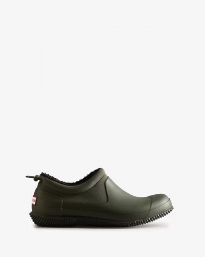 Hunter Boots | Men's Insulated Vegan Shearling Shoe-Dark Olive