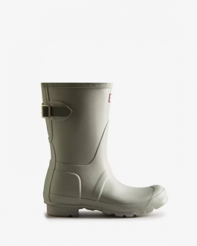 Hunter Boots | Women's Short Back Adjustable Rain Boots-Ice Grey/Urban Grey