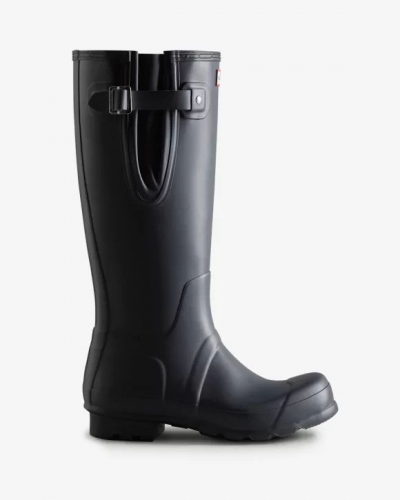 Hunter Boots | Men's Tall Side Adjustable Rain Boots-Navy