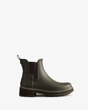 Hunter Boots | Women's Refined Stitch Detail Chelsea Boots-Bitter Chocolate