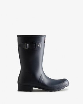 Hunter Boots | Women's Tour Foldable Short Rain Boots-Navy