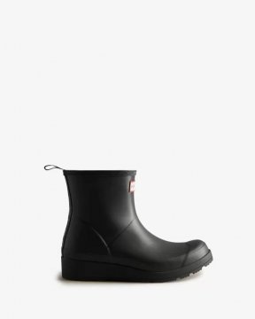Hunter Boots | Women's Play Short HUNTER Backstrap Rain Boots-Black/White