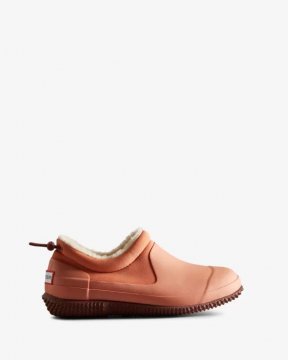 Hunter Boots | Women's Insulated Vegan Shearling Shoe-Rough Pink/Muted Berry