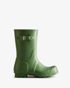 Hunter Boots | Men's Original Short Rain Boots-Fell Green