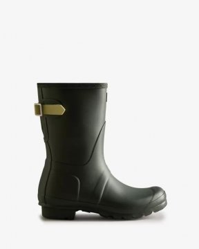 Hunter Boots | Women's Short Back Adjustable Rain Boots-Maa Green/Wild Green