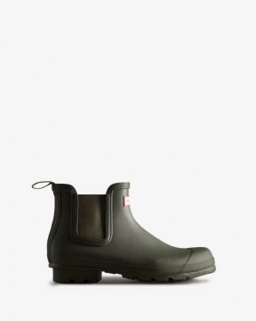 Hunter Boots | Men's Original Chelsea Boots-Dark Olive