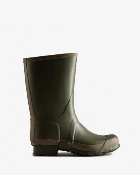 Hunter Boots | Men's Gardener Rain Boots-Dark Olive/Clay