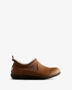 Hunter Boots | Women's Insulated Vegan Shearling Shoe-Thicket Brown