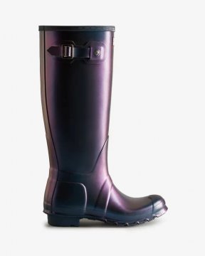 Hunter Boots | Women's Nebula Tall Rain Boots-Stornoway Blue