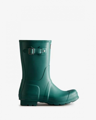 Hunter Boots | Men's Original Short Rain Boots-Loch Awe Blue
