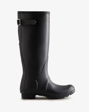 Hunter Boots | Women's Tall Back Adjustable Rain Boots-Slate Grey