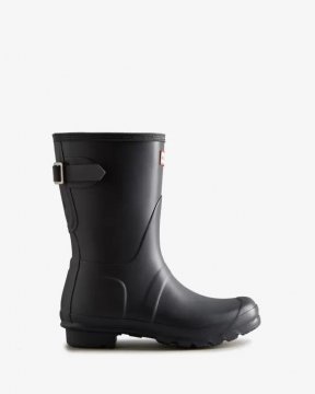 Hunter Boots | Women's Short Back Adjustable Rain Boots-Slate Grey