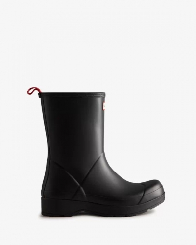 Hunter Boots | Men's Play Mid-Height Rain Boots-Black