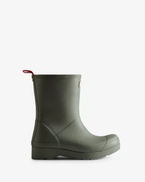 Hunter Boots | Men's Play Vegan Shearling Insulated Mid-Height Rain Boots-Urban Grey