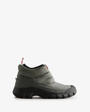 Hunter Boots | Men's Intrepid Insulated Ankle Snow Boots-Urban Grey/Black