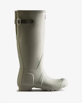 Hunter Boots | Women's Tall Back Adjustable Rain Boots-Ice Grey/Urban Grey