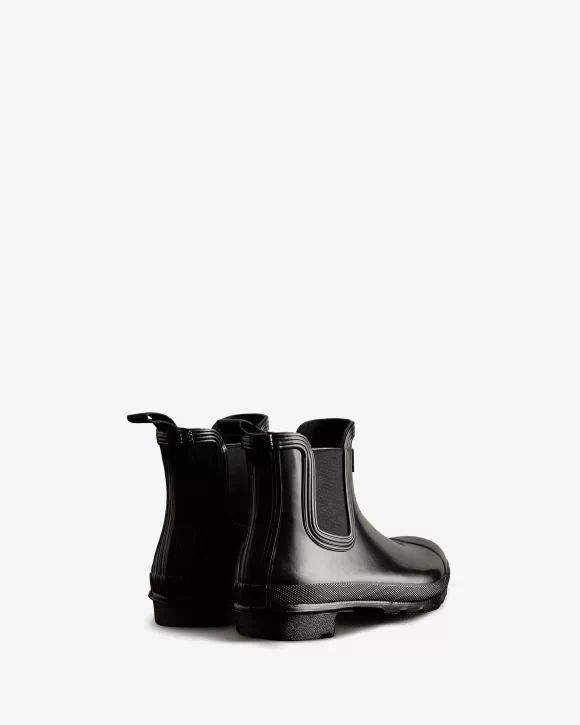 Hunter Boots | Women's Original Gloss Chelsea Boots-Black