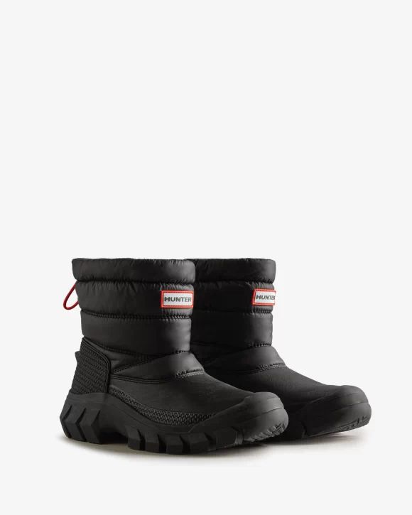 Hunter Boots | Women's Intrepid Insulated Short Snow Boots-Black