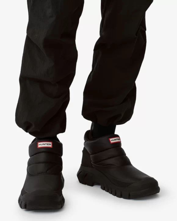 Hunter Boots | Men's Intrepid Insulated Ankle Snow Boots-Black